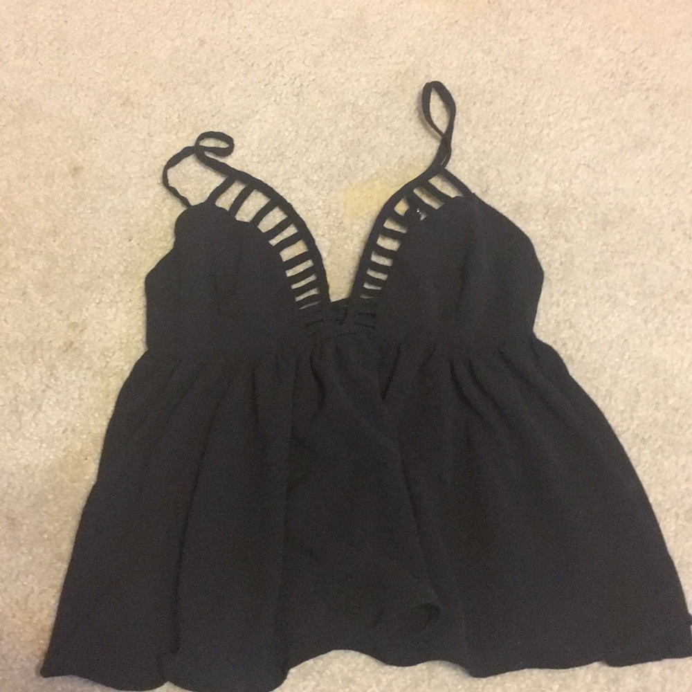 ‭ Super Cute Going Out Black Shirt